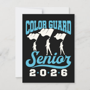 Colour Guard Senior Class of 2026 Graduation Postcard