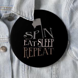 Colour Guard Spin Eat Sleep Repeat   Button