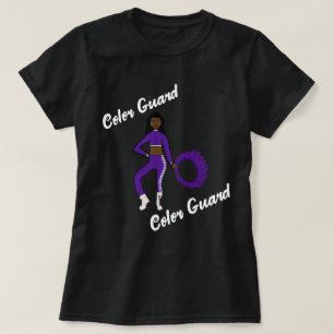 Colour Guard T-Shirt Purple White