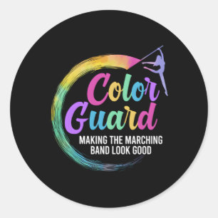 Colour Guard Team Colour Guard Member Classic Round Sticker