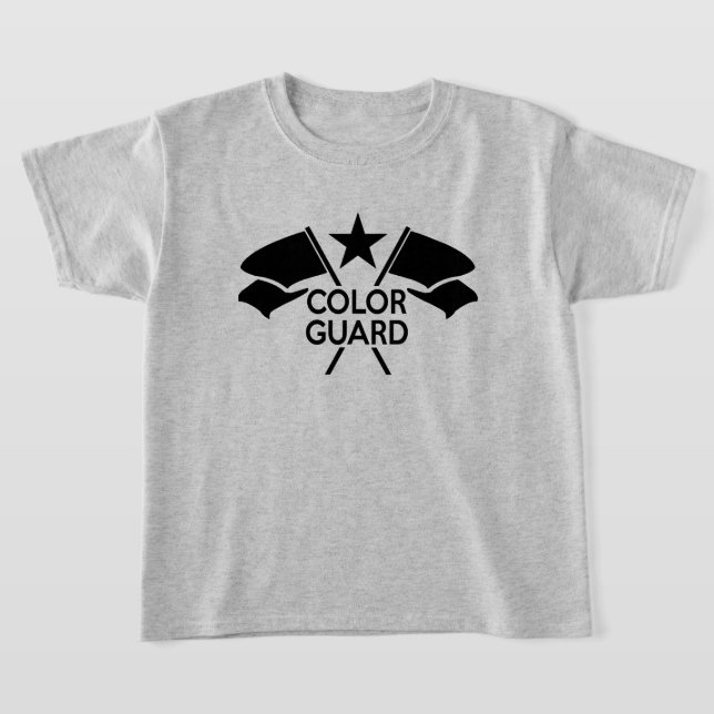Colour Guard Trooper's Crossed Flags t-shirt (Laydown)