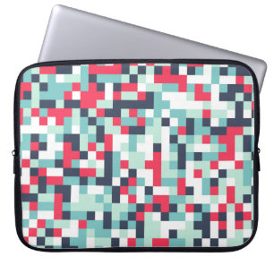 Colour Halftone Background. Abstract Multicolor Te Laptop Sleeve