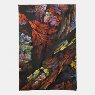 Colour Harmony Abstract Art Kitchen Towel