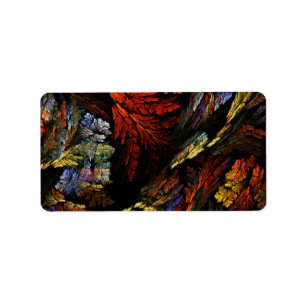 Colour Harmony Abstract Art Label