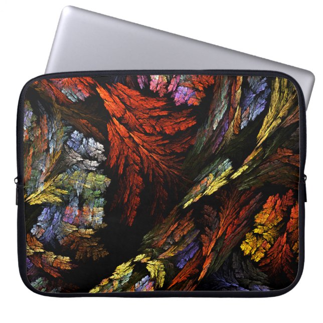Colour Harmony Abstract Art Laptop Sleeve (Front)