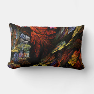 Colour Harmony Abstract Art Lumbar Pillow