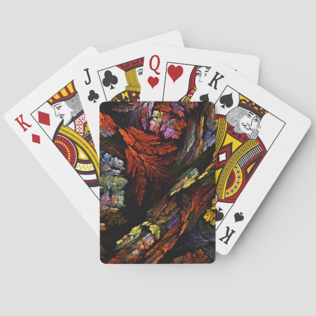 Colour Harmony Abstract Art Playing Cards (Back)