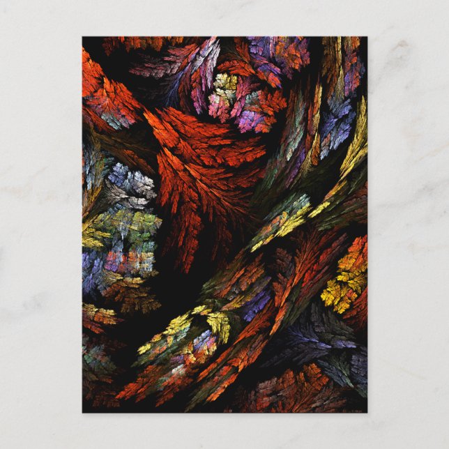 Colour Harmony Abstract Art Postcard (Front)