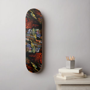 Colour Harmony Abstract Art Skateboard
