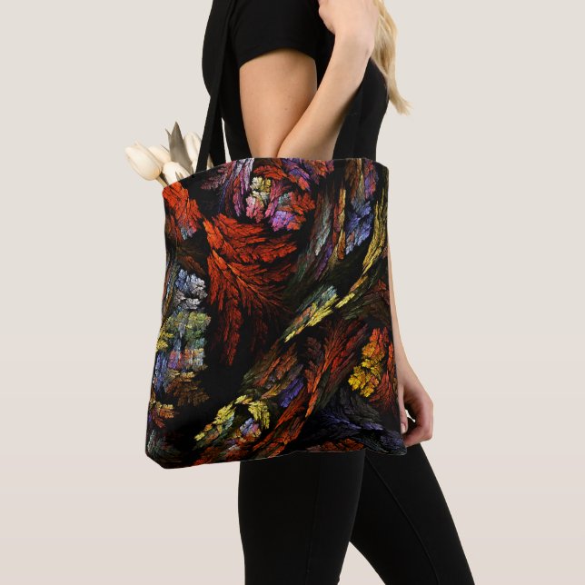Colour Harmony Abstract Art Tote Bag (Close Up)