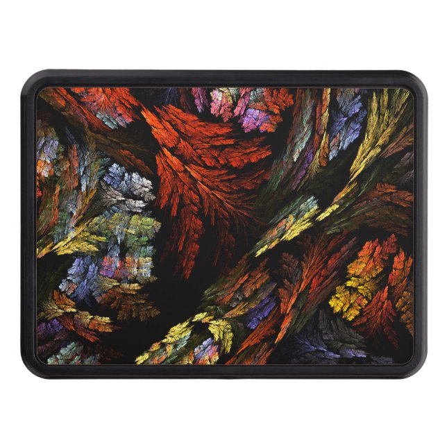 Colour Harmony Abstract Art Trailer Hitch Cover (Front)