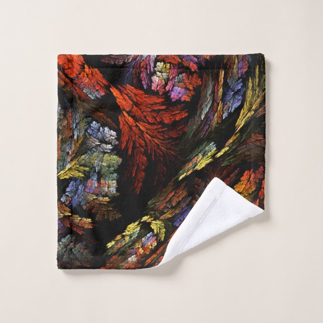 Colour Harmony Abstract Art Wash Cloth (Wash Cloth)