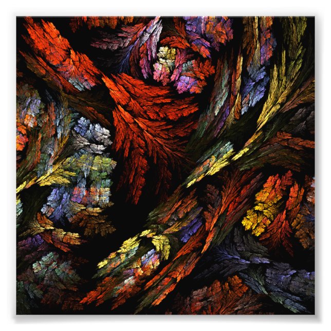 Colour Harmony Art Abstrait Photo Imprimer (Devant)