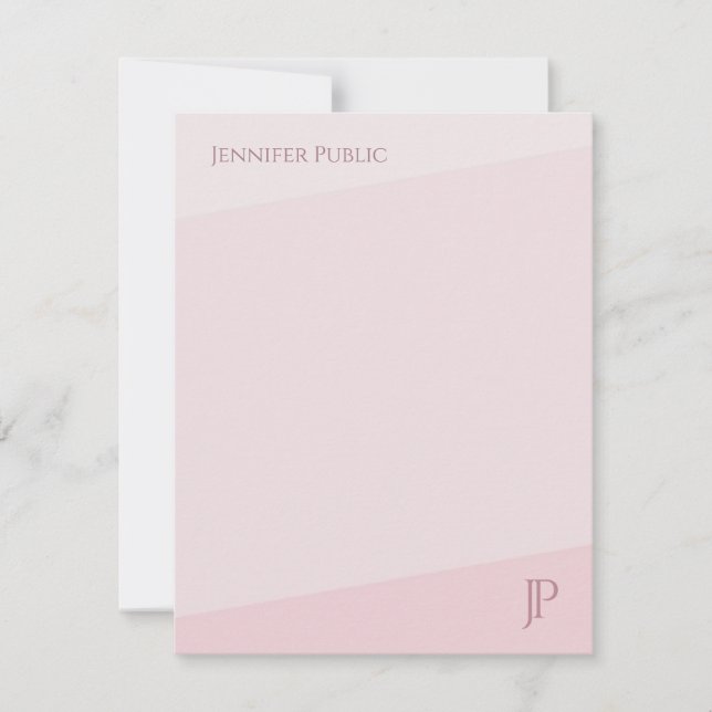 Colour Harmony Monogram Simple Modern Template (Front)