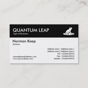 Colour Header - Black - Frog Business Card