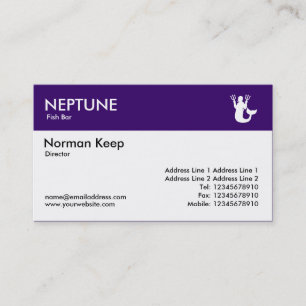 Colour Header - Deep Purple - Neptune Business Card