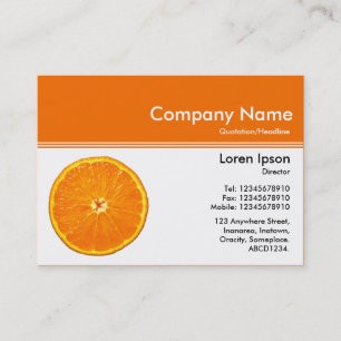 Colour Header III v2 - Orange (F66C01) - Business Card