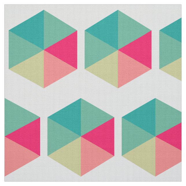 Colour Hexagon 02 Fabric (Swatch)