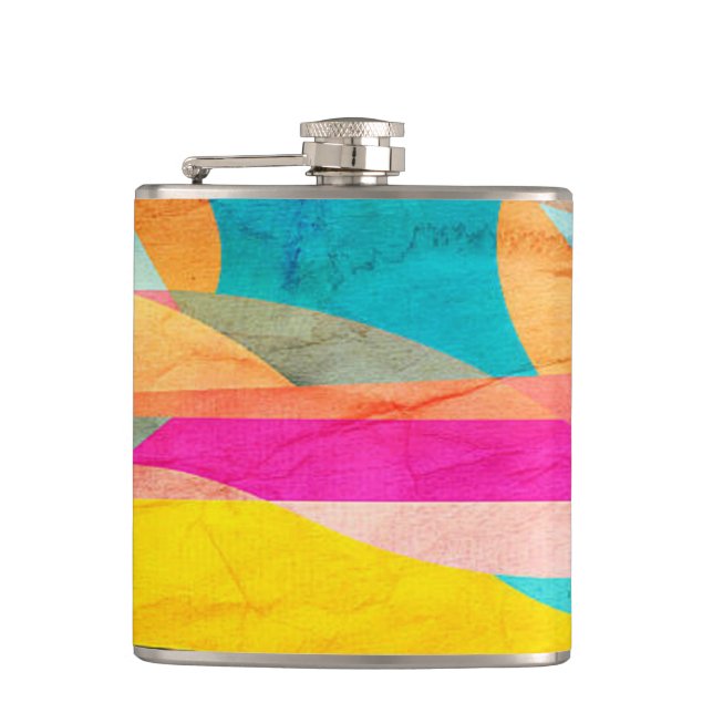 Colour Hip Flask (Front)