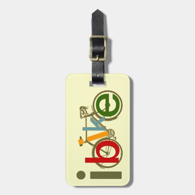 colour I bike Luggage Tag (Front Vertical)