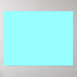 colour ice blue poster