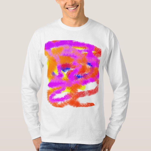 Colour Ideas abstract mind stress T-Shirt (Front)