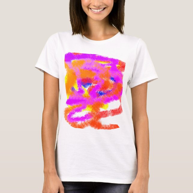 Colour Ideas abstract mind stress T-Shirt (Front)