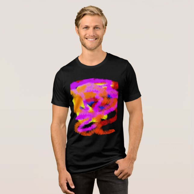 Colour Ideas abstract mind stress Tri-Blend Shirt (Front Full)