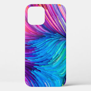 Colour In Motion series. Abstract design made of F iPhone 12 Case
