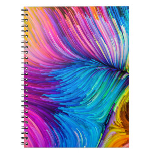 Colour In Motion series. Abstract design made of F Notebook