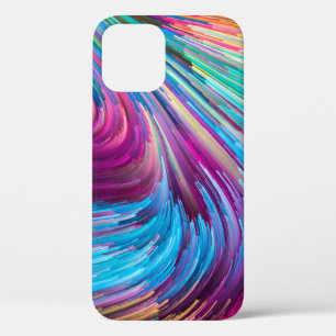 Colour In Motion series. Background design of liqu iPhone 12 Case