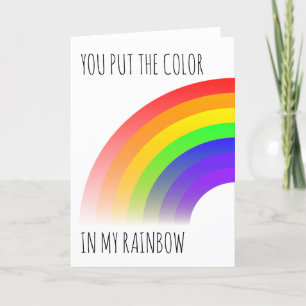 Colour in My Rainbow Thank You Card