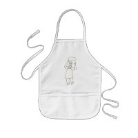 Colour in Pizza Chef Aprons