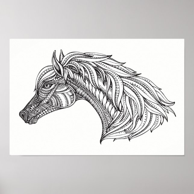 Colour It Poster Horse (Front)