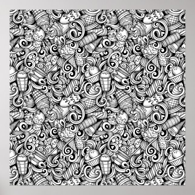 Colour It Poster Ice Creative Art (Devant)