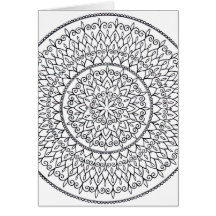 Colour It Yourself Hand Drawn Intricate Mandala