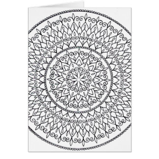 Colour It Yourself Hand Drawn Intricate Mandala