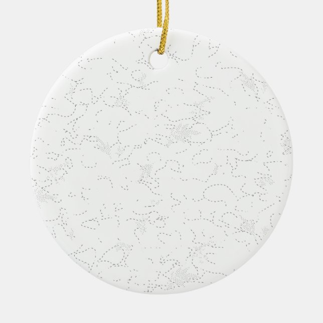 Colour Latest Custom TextLogo Ceramic Ornament (Front)