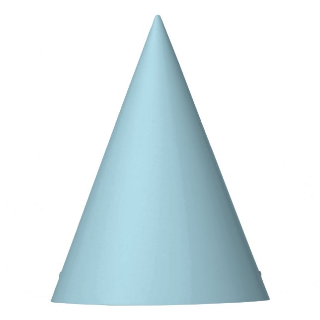 colour light blue party hat (Front)