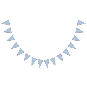 colour light steel blue bunting flags