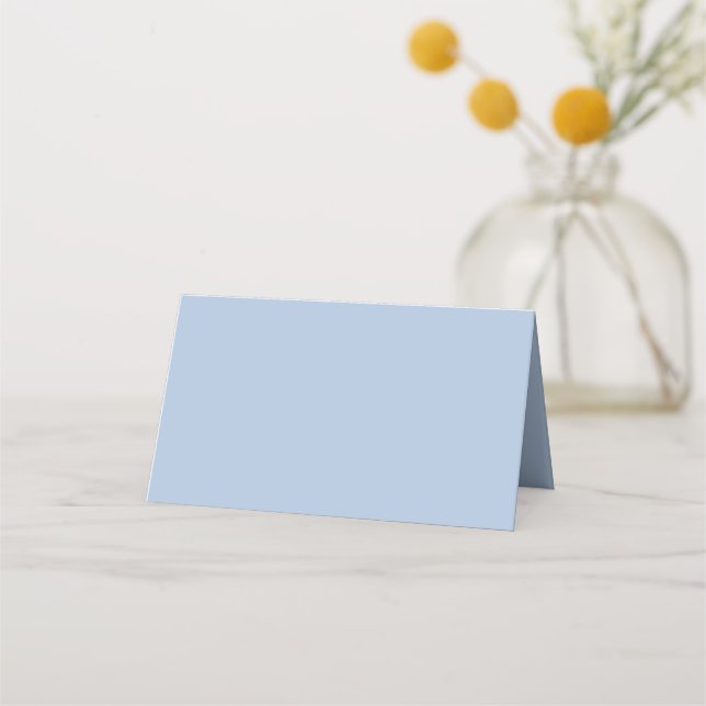 colour light steel blue place card (Front)