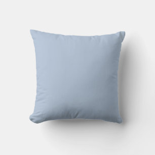 colour light steel blue throw pillow