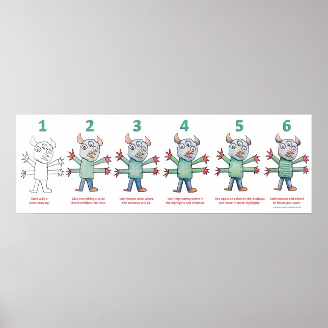 Colour Like A Monster Poster (Front)