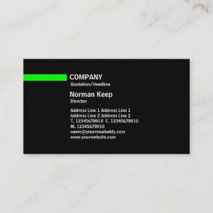 Colour Line - Green Business Card