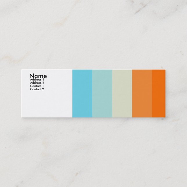 Colour loving - Customized Mini Business Card (Front)