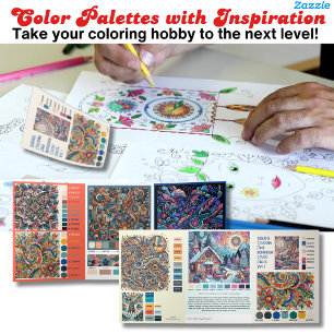 Colour Magic - Colour Palettes for Artists Hex Cod Tri-Fold Holiday Card