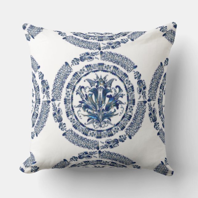 Colour Mandala Beautiful Designer Pillow (Front)