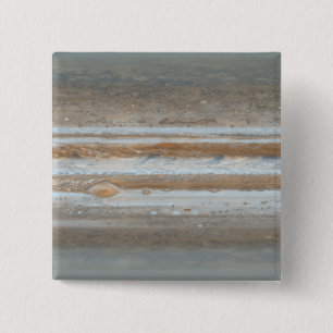 Colour map of Jupiter 2 Inch Square Button