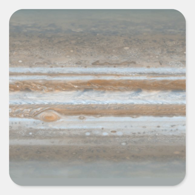 Colour map of Jupiter 2 Square Sticker (Front)