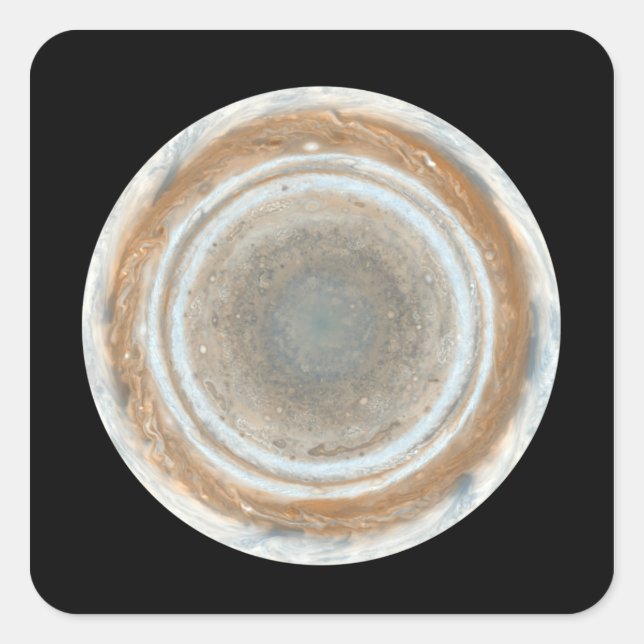 Colour map of Jupiter Square Sticker (Front)